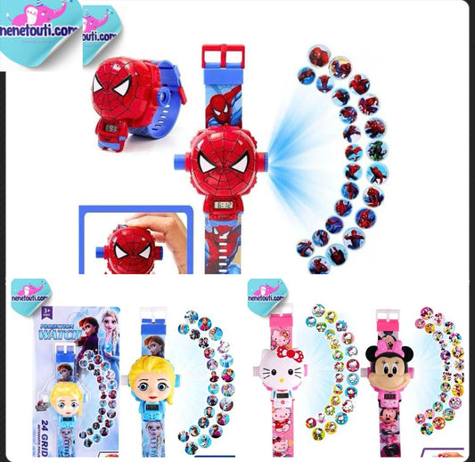 MONTRE PROJECTION POUR ENFANTS super heros